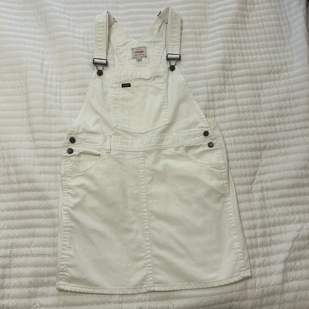 Women’s Wrangler White Overall Dress/ Skirtall